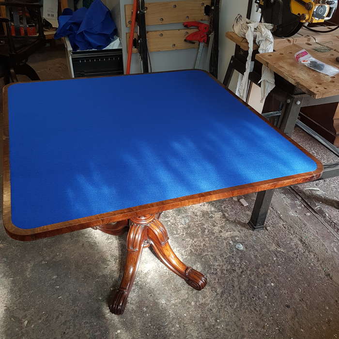 New baize top for Regency Card Table