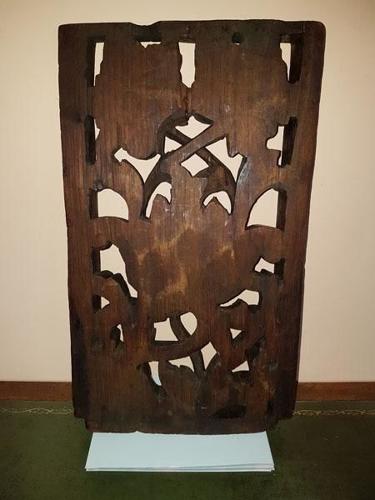 Early seventeenth century deep carved and pierced chestnut panel