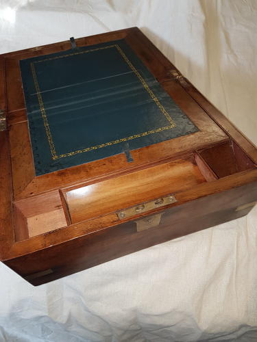 19th century mahogany writing slope