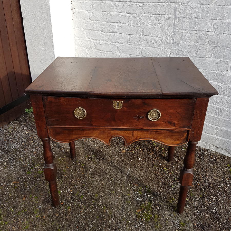 Nineteenth century oak side table or lowboy