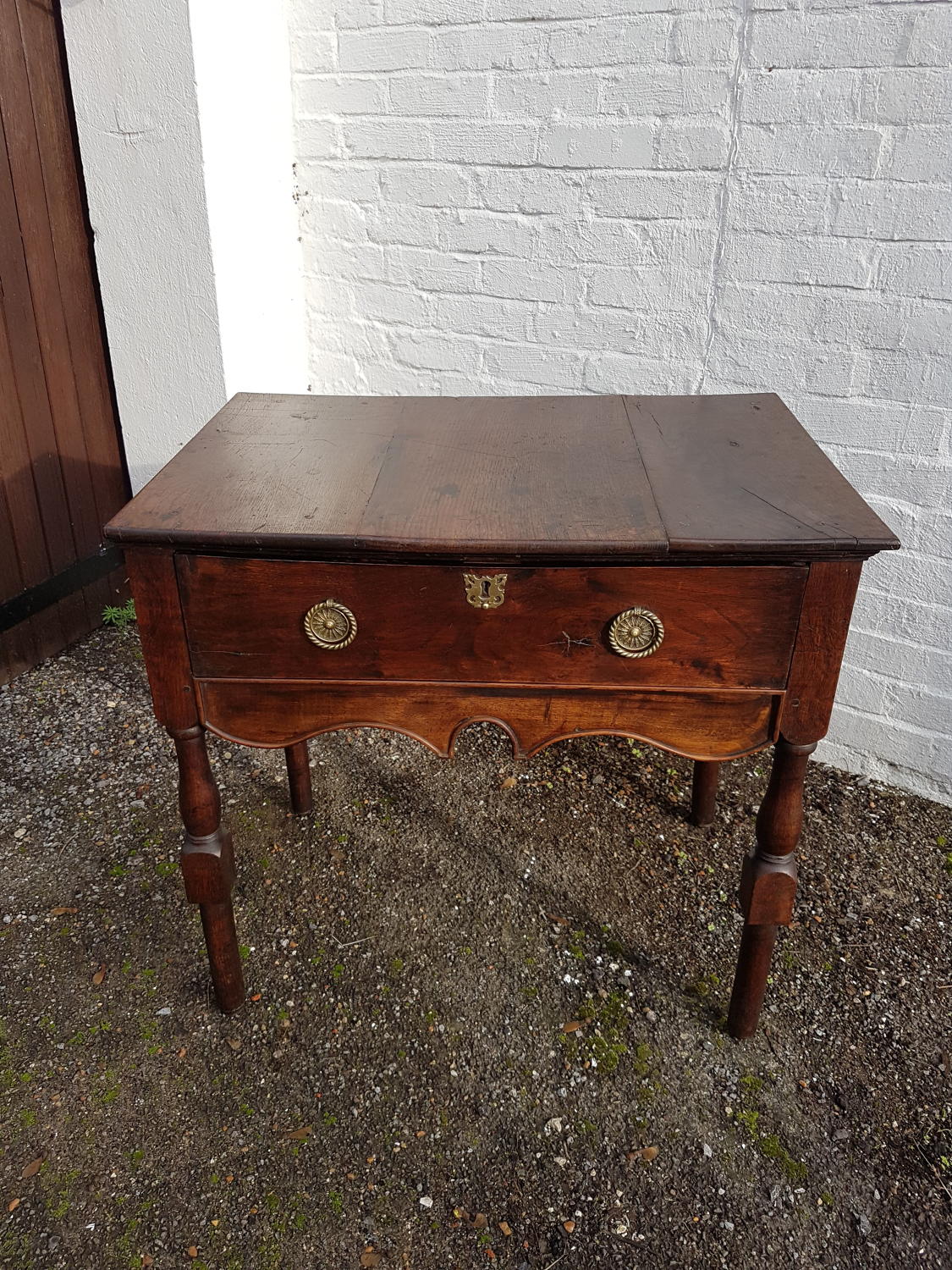 Nineteenth century oak side table or lowboy