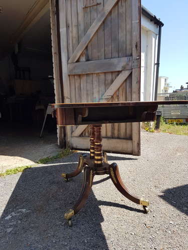 Antique Regency rosewood sofa table with ormolu mouldings