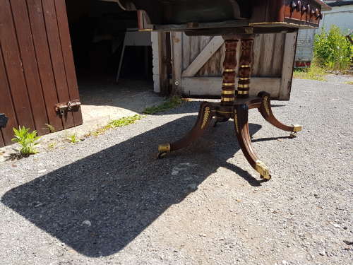 Antique Regency rosewood sofa table with ormolu mouldings