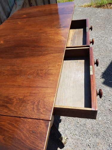 Antique Regency rosewood sofa table with ormolu mouldings